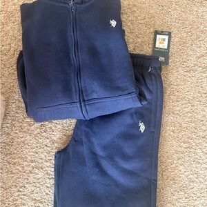 U.S. Polo Assn. Navy Kids Jogger Set